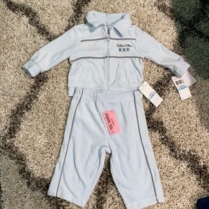 Calvin Klein Fleece Zip Up and Pants Fleece Set